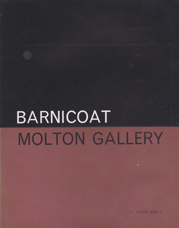 John Barnicoat Paintings 1962 Molton Gallery