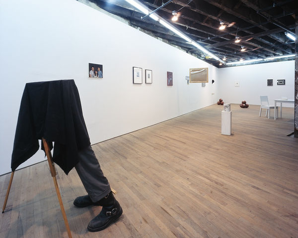 Installation view of Attic, an exhibition organized by Erin Somerville comprising of six artists working over an array of different mediums.