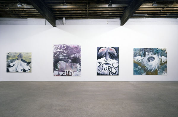 Installation view of Bendix Harms' first solo show in New York.