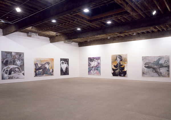 Installation view of Bendix Harms' first solo show in New York. Many works shown.