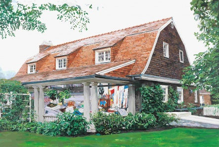 LEE JIHYUN, FRICK GARDEN. RM-RED, 2005