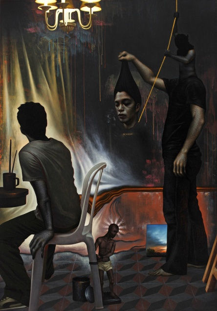 LESLIE DE CHAVEZ, THROUGH THE LOOKING GLASS, 2011