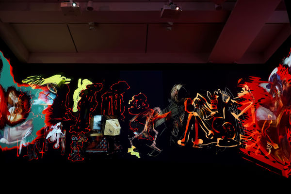 Installatiion View Nalini Malani My Reality Is Different Arario Gallery Seoul My Reality Is Different 1F 5