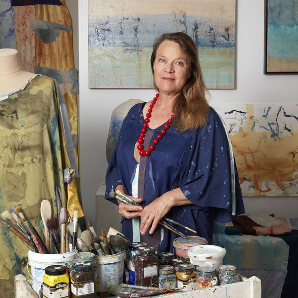 Kate Dorrough in her studio. Photographed by Jenni Carter