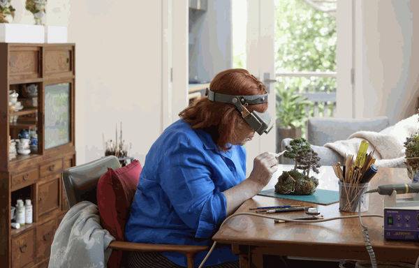 Kendal Murray working in her studio. Photography Milly Mead