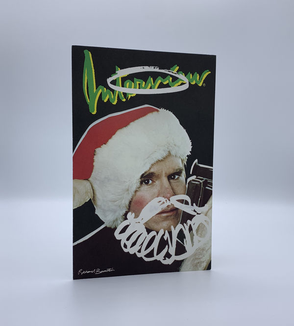 Andy Warhol Interview signed Christmas card Richard Berstein