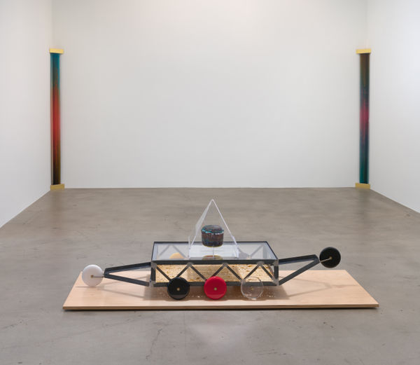 Jra224 Joe Ray Lunar Kart 2023 Cast Resin Steel Gold Foil 86 X 28 5 X 30 Inches Diane Rosenstein Gallery Photo Credit Robert Wedemeyer View 1