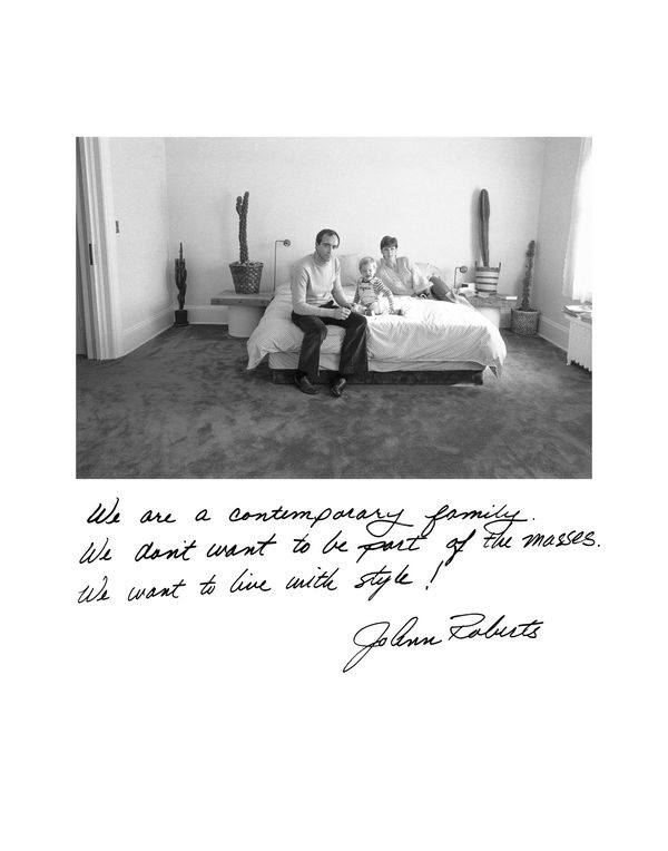 Jim Goldberg JoAnn Roberts (We are a contemporary family..) Vintage gelatin silver print 1980 14 x 11" Edition 14 of 20