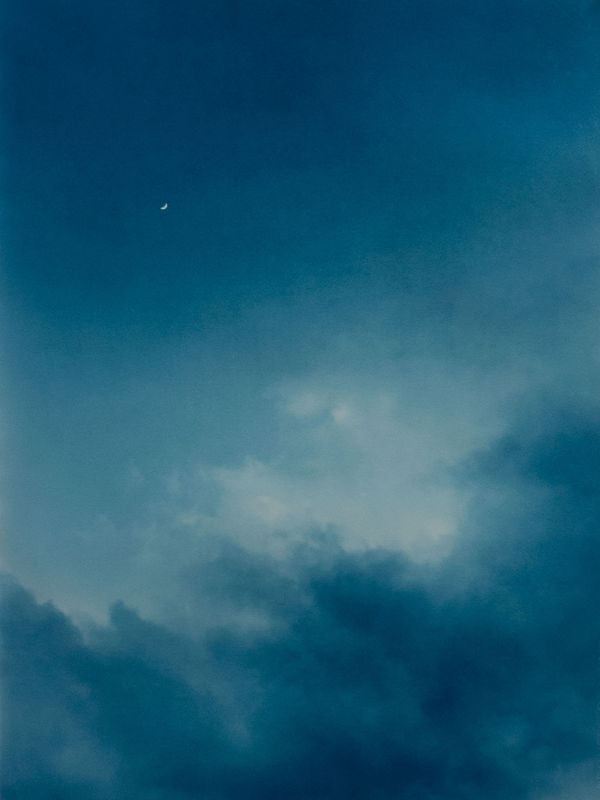 Untitled (4.5 billion years a lifetime, clouds #6)​, 2019 cyanotype 21 x 28 inches edition 1/5 + 2AP