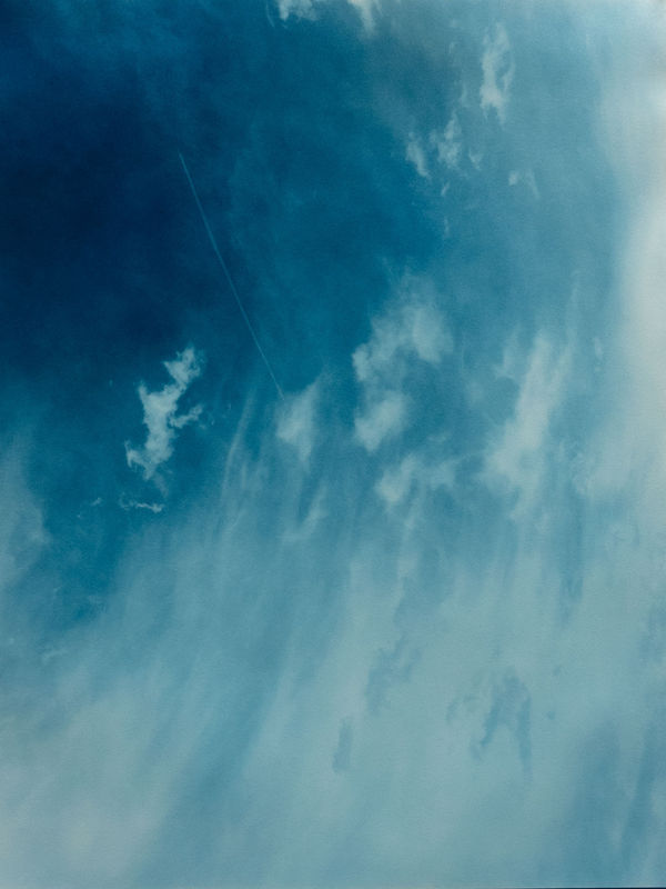 Untitled (4.5 billion years a lifetime, clouds #8)​, 2019 cyanotype 21 x 28 inches edition 1/5 + 2AP