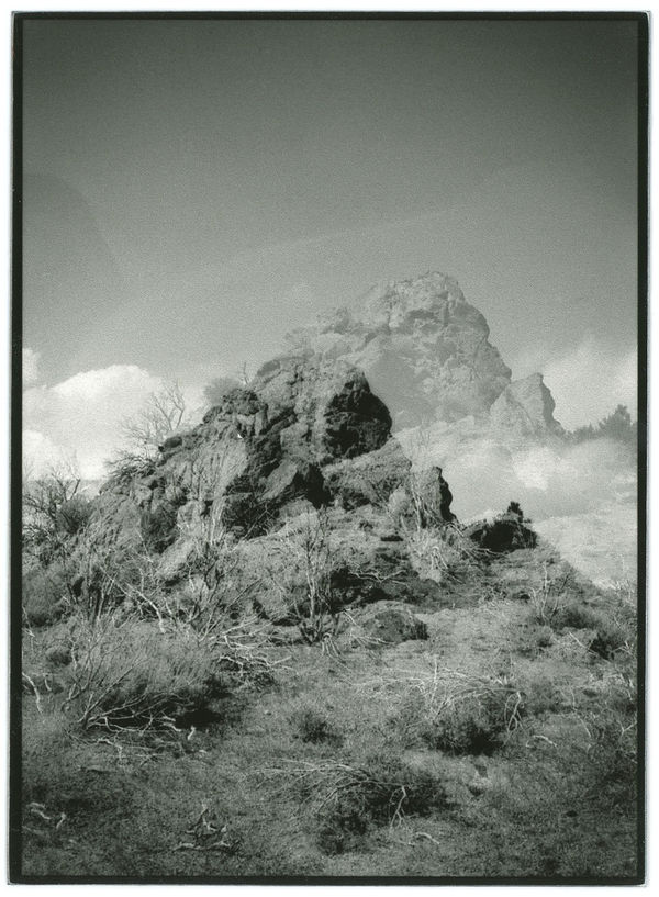 Untitled (4.5 billion years a lifetime, rock)​, 2019 silver gelatin print, graphite 3 5/8 x 5 inches edition 3/5 + 2AP