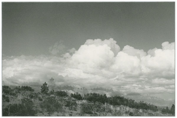 Untitled (4.5 billion years a lifetime, cloud view)​, 2019 silver gelatin print, graphite 4 1/2 x 3 inches edition 1/5 + 2AP