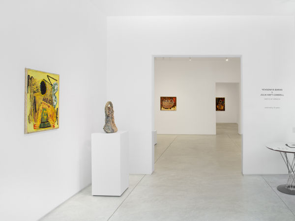 Yevgeniya Baras and Julia Haft-Candell, Parts of Speech, intallation view, 2020