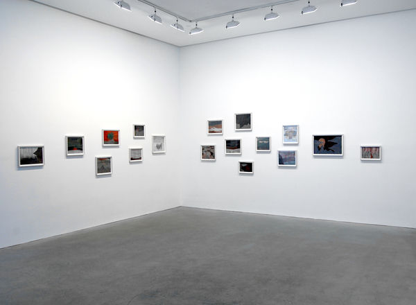 Installation view from Robyn O'Neil's "I Burned Waves" exhibition at Susan inglett Gallery