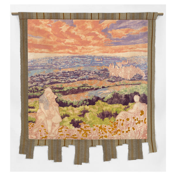 Nengi Omuku, 'Swing Low', 2024, oil on sanyan, 219cm x 195cm