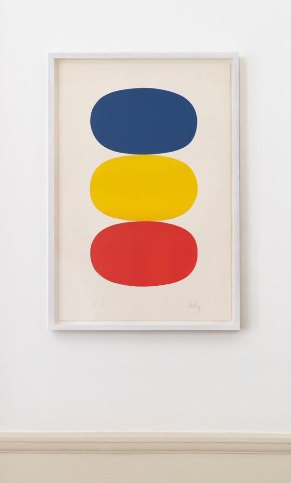Ellsworth Kelly Blue and Yellow and Red-Orange, 1964-65 Lithograph printed in colours. Signed in pencil and inscribed 'E.A.' One of 10 artist proofs aside from the edition of 75. Printed by Imprimerie Maeght, Paris. Published by Maeght Editeur, Paris. (Axsom 17) 89.5 x 60 cm (35.24 x 23.62 in)