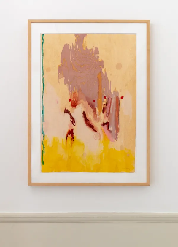 Helen Frankenthaler Geisha, 2003 Ukiyo-e woodcut printed in colours. Signed in pencil and numbered from the edition of 50. Printed on Torinoko paper and mounted onto Fabriano Classico paper. Published by Pace Prints, New York. 96.52 x 66.04 cm (38 x 26 in)