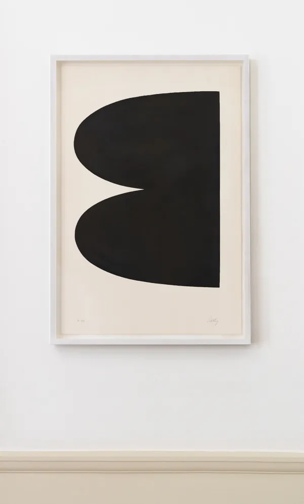 Ellsworth Kelly Black, 1964-65 Lithograph. Signed in pencil and inscribed HC II/XIII. A ‘hors commerce’ proof impression aside from the edition of 75, with 10 artist proofs. Printed by Imprimerie Maeght, Paris. Published by Maeght Éditeur, Paris. (Axsom 4) 89.54 x 61.6 cm (35 1/4 x 24 1/4 in)