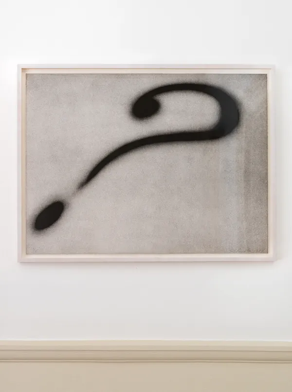 Ed Ruscha Question?, 1989 Lithograph. Signed in pencil and numbered from the edition of 35 with 9 artist proofs. Printed by Hamilton Press, Venice, California. Published by the artist. (Engberg 186) 68.58 x 91.44 cm (27 x 36 in)