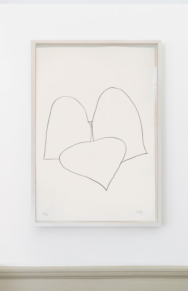 Ellsworth Kelly String Bean Leaves III (Haricot Vert III), 1965-66 Lithograph. Signed in pencil and numbered from the edition of 75, with 10 artist proofs. Printed on Rives BFK paper by Imprimerie Arte, Paris. Published by Maeght Editeur, Paris. (Axsom 50) 90.5 x 62.3 cm (35 5/8 x 24 1/2 in)