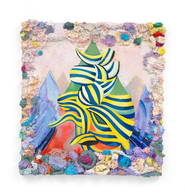 PHILLIP ALLEN ACCESS TO THE FINITE (Studio Version), 2024 Oil on panel 53 x 48 1/2 inches 134.6 x 123.2 cm (MMG#37289)