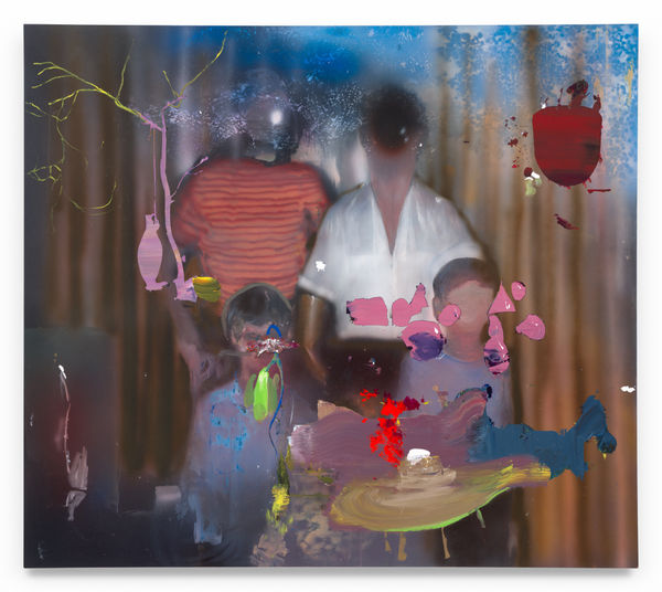 TOM LaDUKE Ship of Fools, 2024 Acrylic on canvas over panel 53 x 60 inches 134.6 x 152.4 cm (MMG#37321)