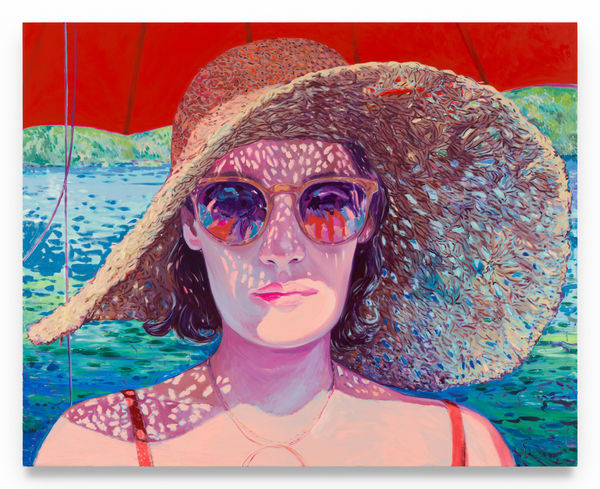 SEBASTIAN BLANCK Cadmiumbrella, 2024 Oil on canvas 60 x 84 inches 152.4 x 213.4 cm (MMG#37226)