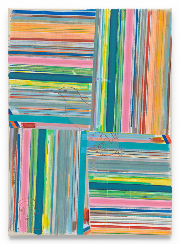 FRANKLIN EVANS tapescapesuescott, 2024 Acrylic on canvas 26 x 19 inches 66 x 48.3 cm (MMG#37254)