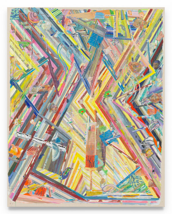 FRANKLIN EVANS zigzagtapescape, 2024 Acrylic on canvas 65 x 51 inches 165.1 x 129.5 cm (MMG#37259)