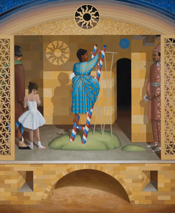 Christian Hidaka Scène dorée, 2023