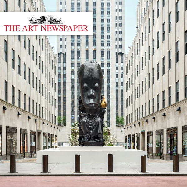 The Art Newspaper | Sanford Biggers unveils monolithic sculpture at Rockefeller Plaza