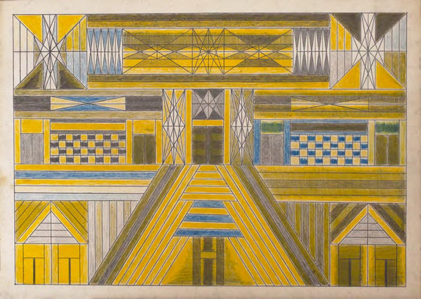 Untitled , ca. 1930-55 Colored pencil and graphite on paper 15 3/4 x 22 in. (39.9 x 55.9 cm.) (DG 22)