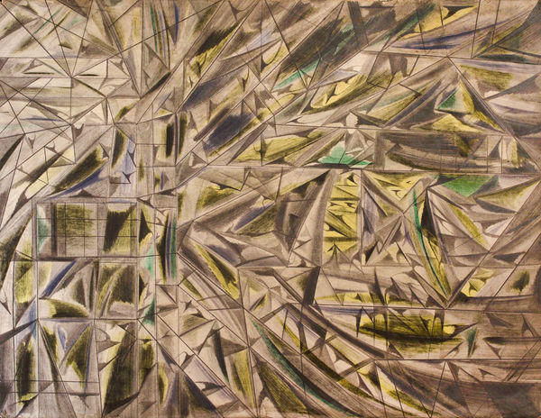 Untitled , ca. 1930-55 Colored pencil and graphite on paper 19 5/8 x 25 1/2 in. (49.8 x 64.8 cm.) (DG 35)