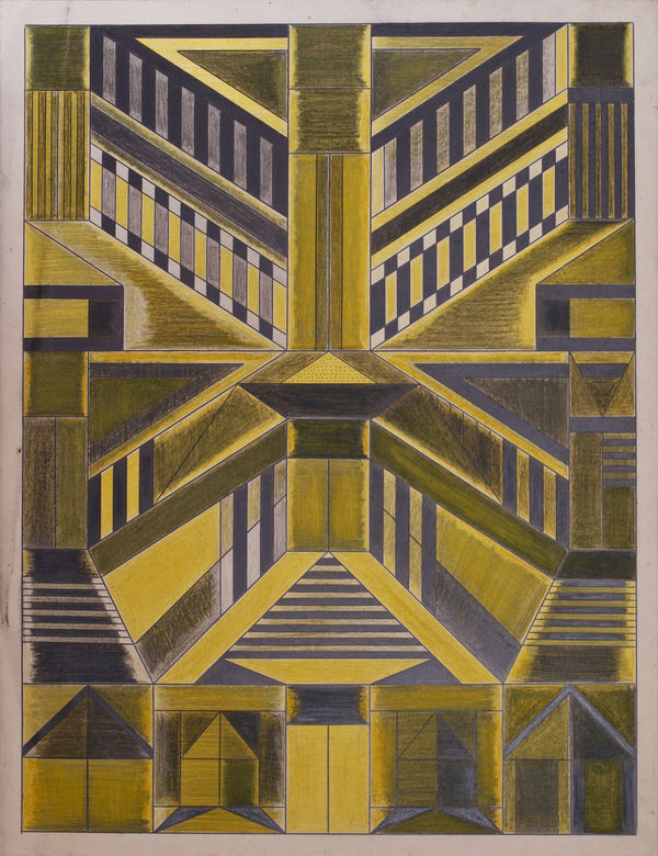 Untitled , ca. 1930-55 Colored pencil and graphite on paper 25 1/2 x 19 5/8 in. (64.8 x 49.8 cm.) (DG 10)