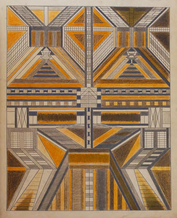 Untitled , ca. 1930-55 Colored pencil and graphite on paper 21 x 17 1/2 in. (53.3 x 44.5 cm.) (DG 14)