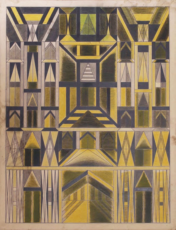 Untitled , ca. 1930-55 Colored pencil and graphite on paper 25 1/2 x 19 5/8 in. (64.8 x 49.8 cm.) (DG 19)