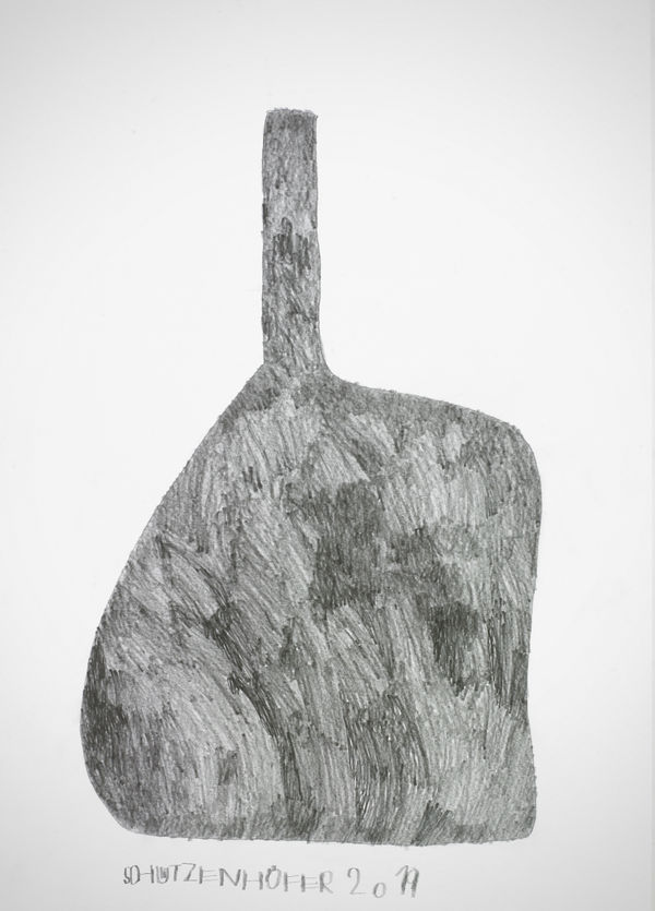 Bottle, 2019 Graphite on paper 27.6 x 19.7 x in. (70.1 x 50 cm.) (GSG 120)