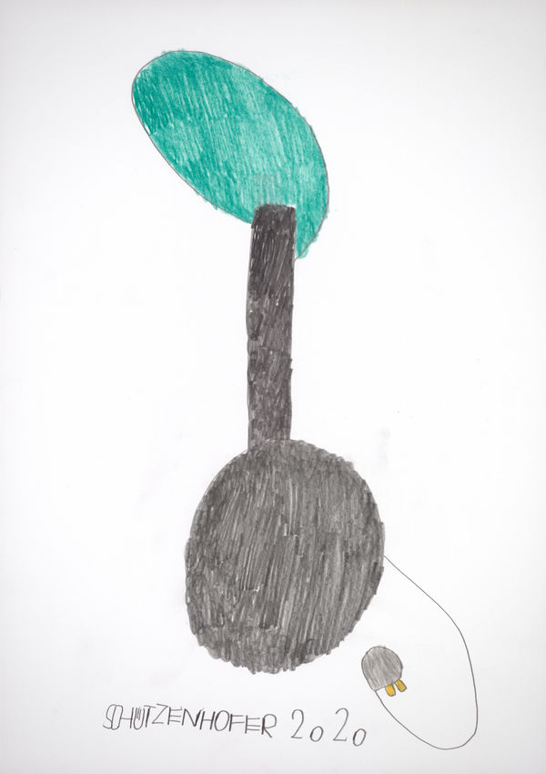 Lamp, 2020 Pencil and colored pencils on paper 16.5 x 11.7 in. (42 x 29.7 cm.) (GSG 122) SOLD