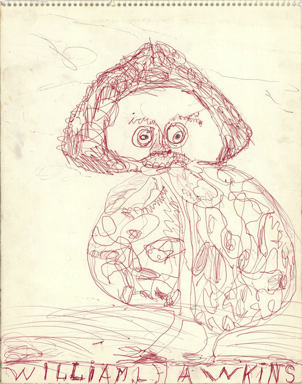 Chicken with Human Head Ballpoint pen and graphite on paper 14 x 11 in. (35.6 x 27.9 cm) (WH 422) SOLD