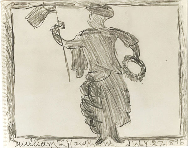 Untitled Graphite on paper 8 x 10 in. (20.3 x 25.4 cm.) (WH 472)