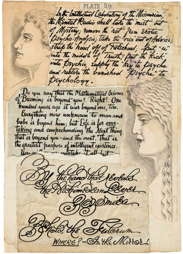 &ldquo;The Mental Radio Shall Take the &lsquo;Mist&rsquo; Out of Mystery&rdquo;, ca. 1919 - 1925 Ink and gouache on paper 14 1/2 x 10 1/4 in. (36.8 x 26 cm.) (GWa 29)