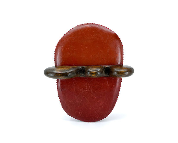 Untitled, 2023 Carved wood, paper, and acrylic 8 x 6 1/4 x 3 in. )20.3 x 15.9 x 7.6 cm) (KBB 40)