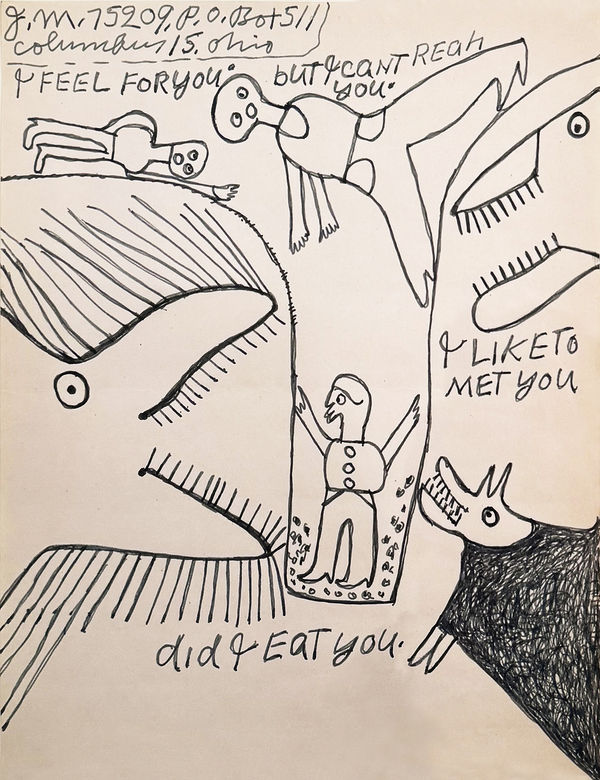 I feel for you, ca. 1945-47 Ink on paper 8 1/2 x 11 in. (21.6 x 27.9 cm) (JMS 41)