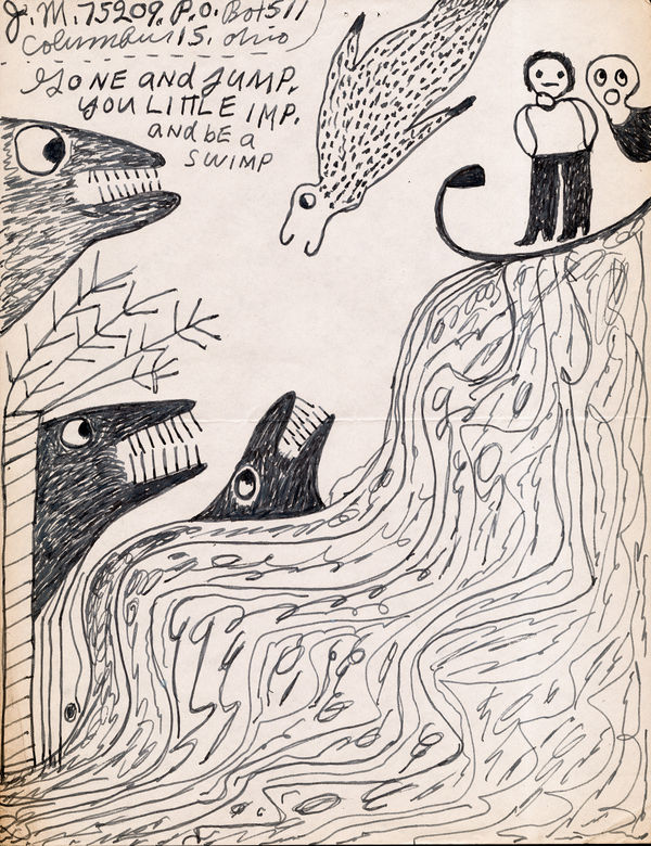 You little imp, ca. 1945-47 Ink on paper 8 1/2 x 11 in. (21.6 x 27.9 cm) (JMS 43)