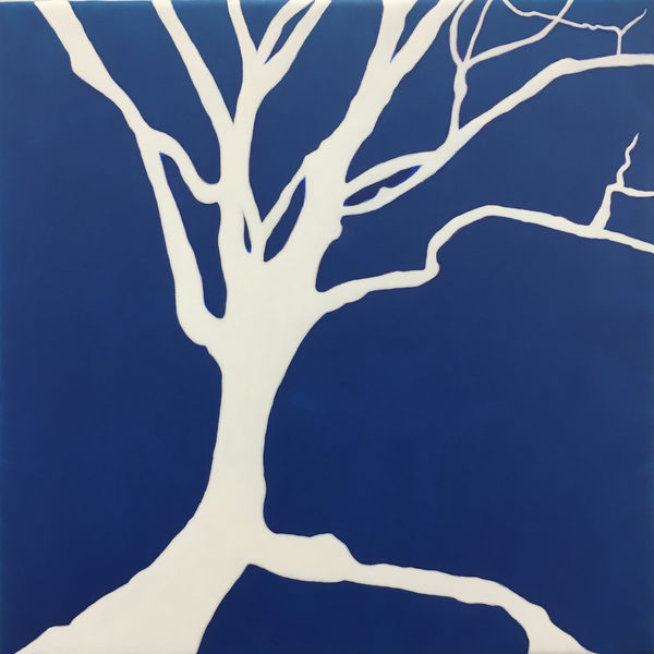 Winter Dogwood, 2019 Acrylic on linen mounted on wood panel 12 x 12 in. (30.5 x 30.5 cm) (HS 61)