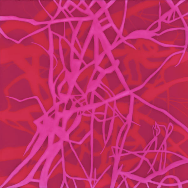 Pink Scaffold, 2023 Acrylic on panel 12 x 12 in (30.5 x 30.5 cm) (HS 81)