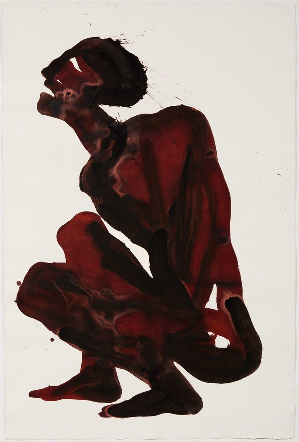 Marcos Bontempo Untitled, 2017 Ink and salt on paper 48 x 32 in. (121.9 x 81.3 cm) (MBo 483)