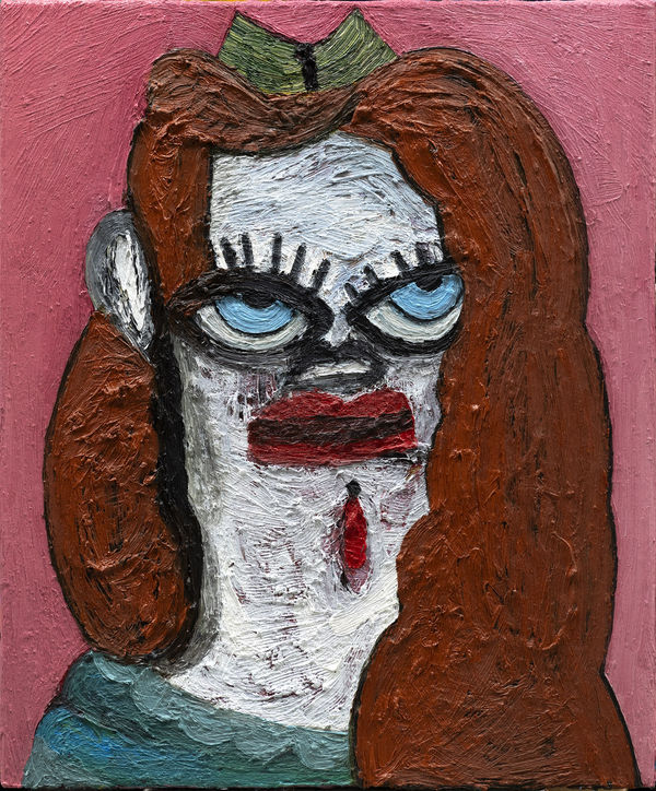 Woman 1, 2024 Oil on canvas 23 5/8 x 19 3/4 in. (60 x 50 cm) (TVk 24) SOLD