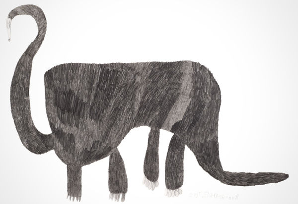 Dinosaur, 2008 Graphite and colored pencil on paper 20 1/8 x 28 3/4 in. (51 x 73 cm) (GSG 132)