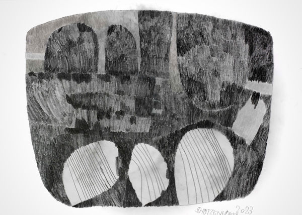 Tractor, 2023 Graphite and colored pencil on paper 19 3/4 x 27 1/2 in. (50 x 70 cm) (GSG 137)